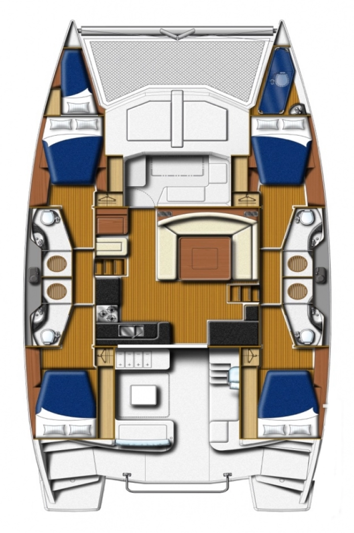 Wynajem w Lefkáda- Leopard Catamarans / Robertson & Caine Leopard 48 - 4 + 1 cab. na SamBoat