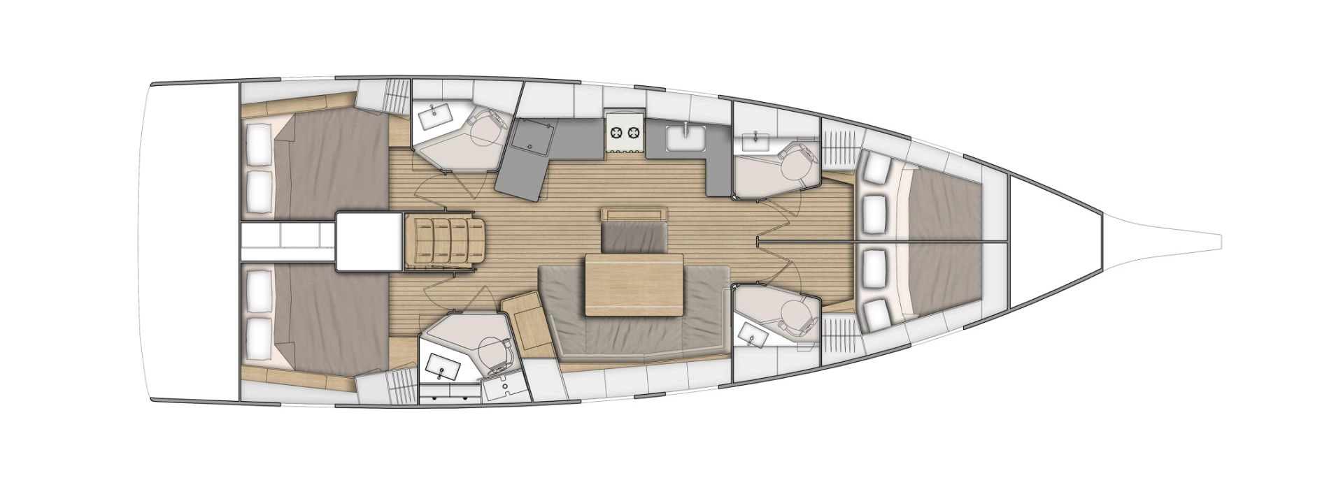 Wynajem Żaglowiec Bénéteau z patentem 