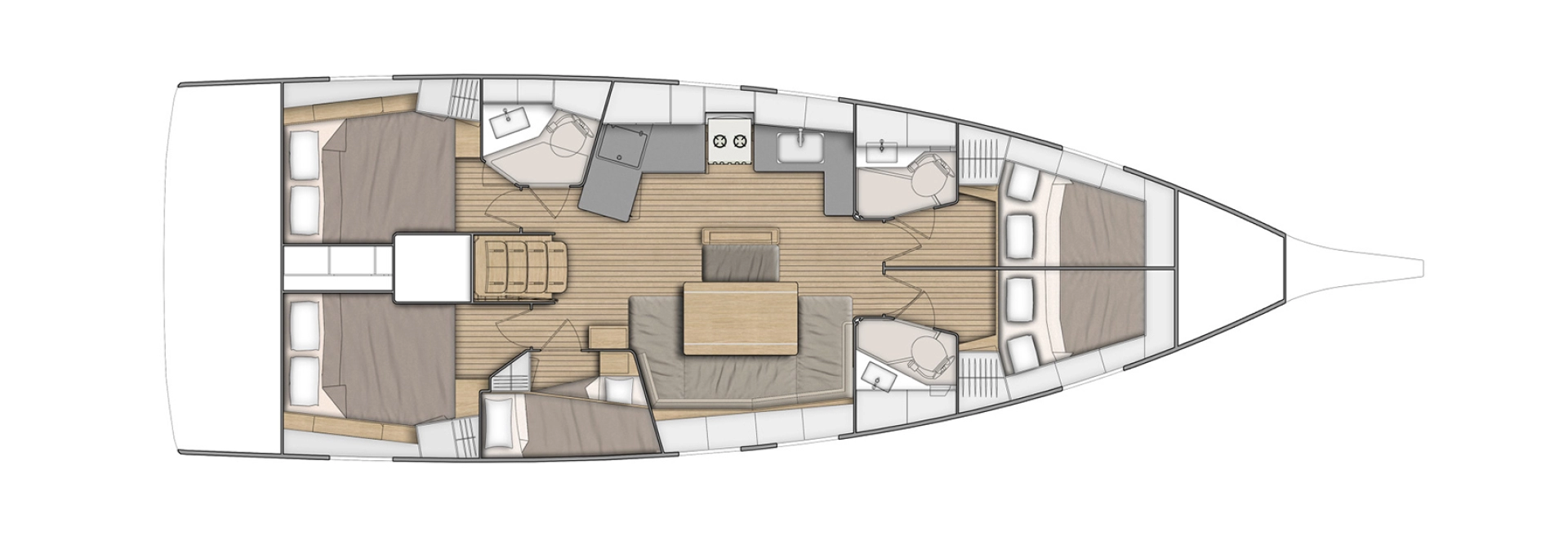 Bénéteau Oceanis 46.1 między profesjonalistami a osobami prywatnymi w Gouvia