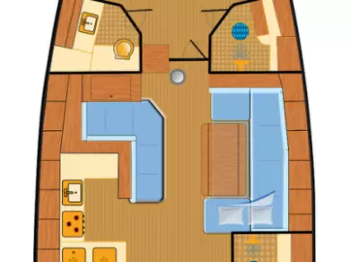 Wynajem Żaglowiec Bénéteau z patentem 