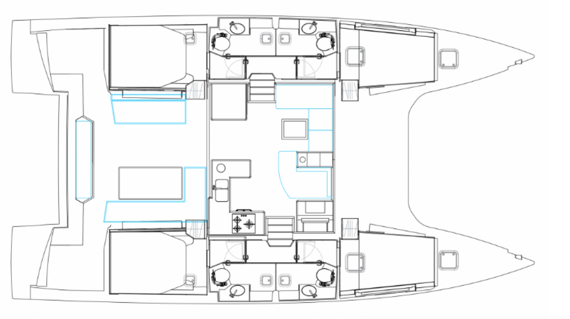 Wynajem łodzi Bavaria Nautitech 47 Power - 4 + 2 cab. w Lefkáda na SamBoat 