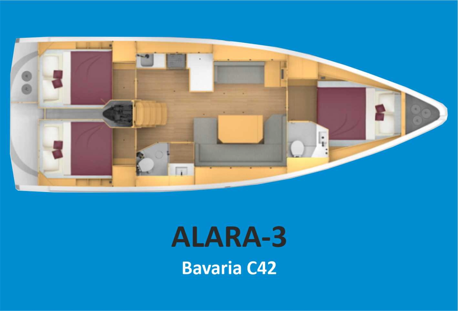 Wynajem w Fethiye- Bavaria Bavaria C42 na SamBoat