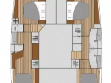 Wynajem Katamaran Fountaine Pajot z patentem 