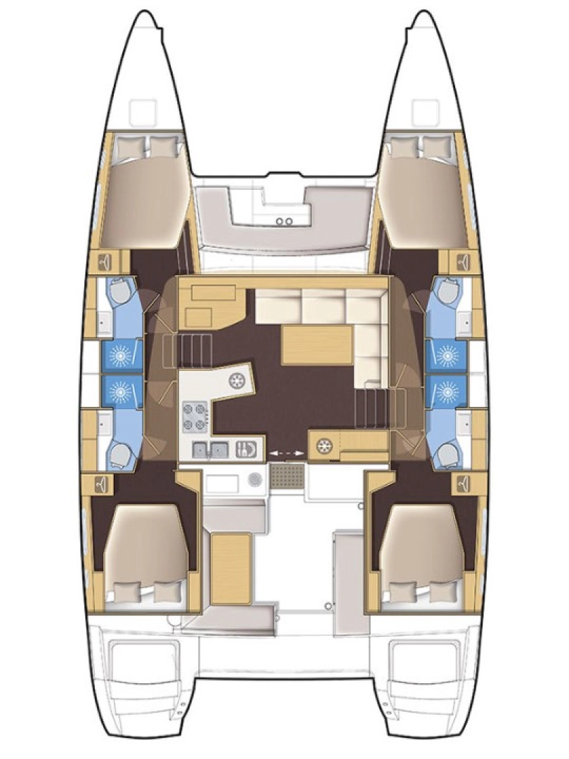 Lagoon Lagoon 450 F między profesjonalistami a osobami prywatnymi w Primosten