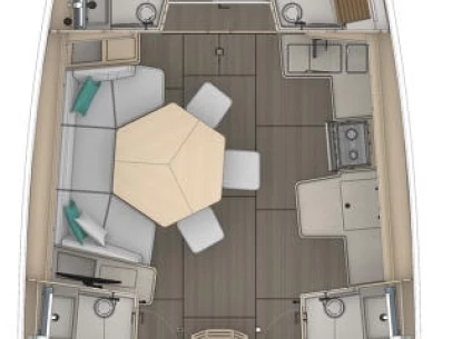 Wynajem Żaglowiec Dufour z patentem 