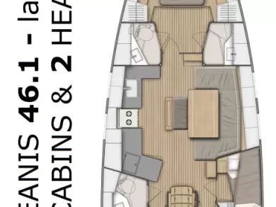 Wynajem Żaglowiec w Pomer - Bénéteau Oceanis 46.1