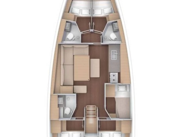 Dufour Dufour 470 między profesjonalistami a osobami prywatnymi w Fethiye