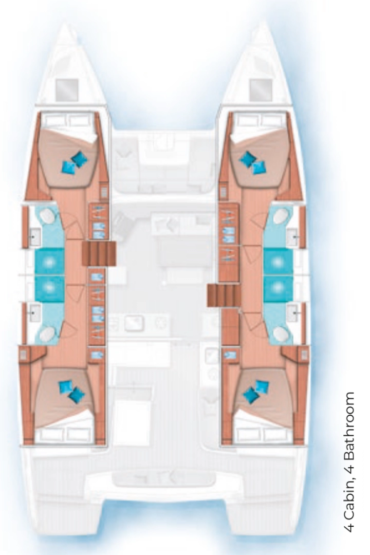 Wynajem Katamaran w Fethiye - Lagoon Lagoon 46