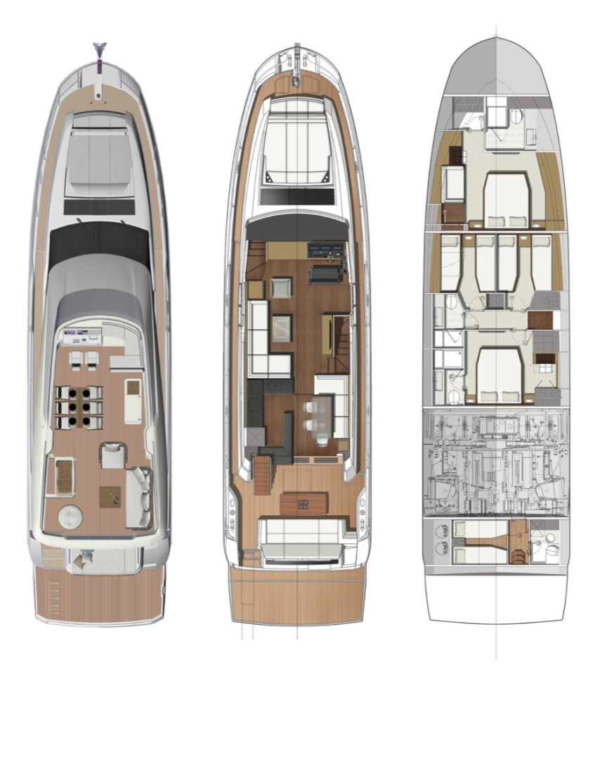 Wynajmij Prestige Yachts Prestige 690 w Zadar