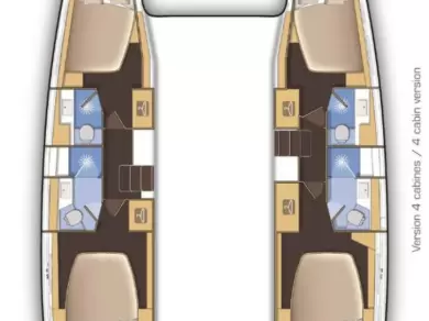 Wynajem łodzi Rogac tanio Lagoon 42