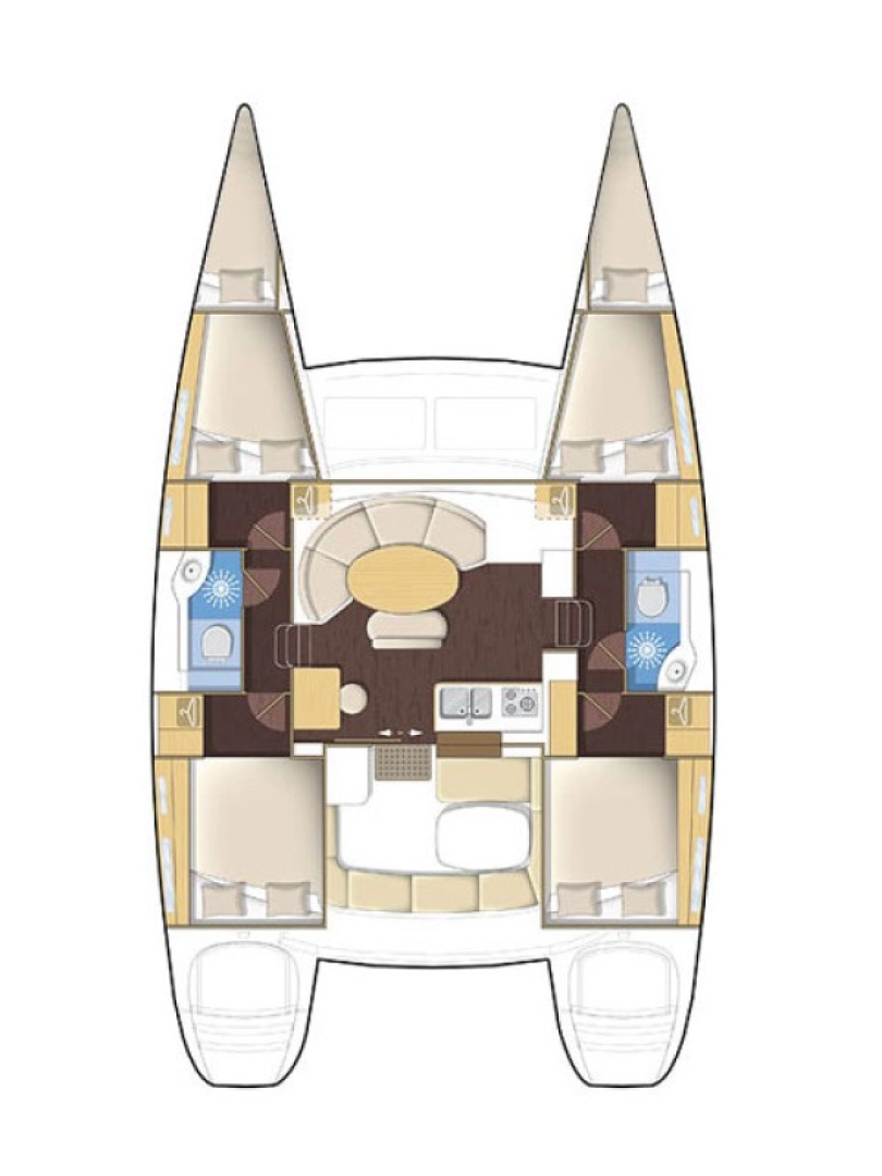Lagoon Lagoon 380 między profesjonalistami a osobami prywatnymi w Komolac
