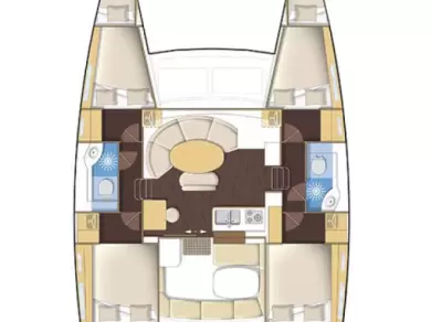 Lagoon Lagoon 380 między profesjonalistami a osobami prywatnymi w Komolac