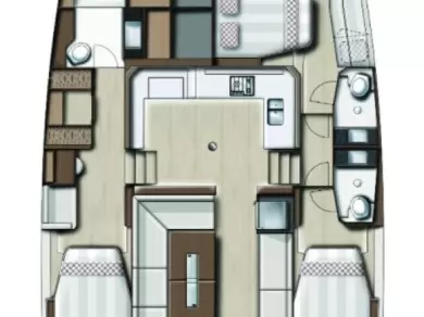 Wynajem łodzi Gouvia tanio Bali Catspace Voile