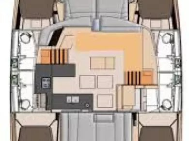 Wynajem Katamaran Fountaine Pajot z patentem 