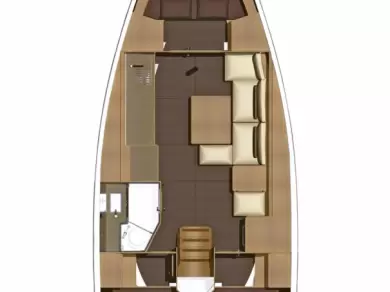 Wynajem Żaglowiec Dufour z patentem 