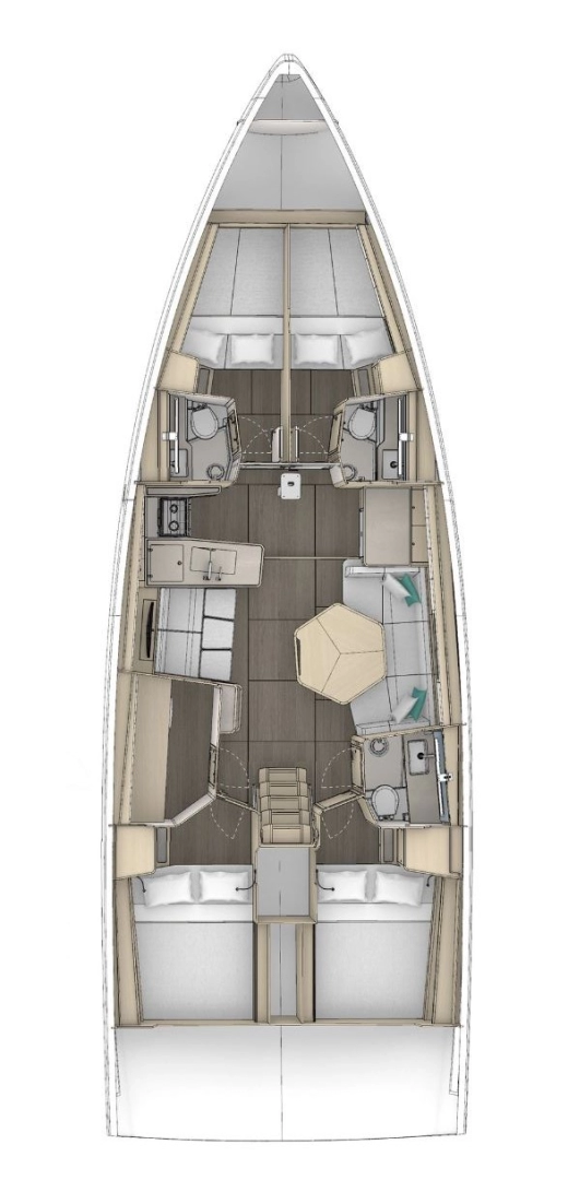 Wynajem łodzi Donji Seget tanio Dufour 48