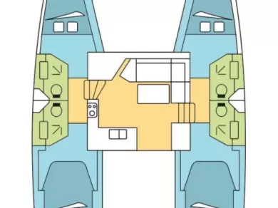 Wynajem Katamaran Fountaine Pajot z patentem 
