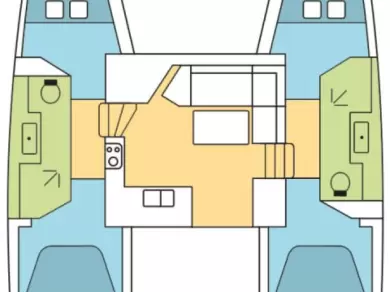 Wynajem Katamaran Fountaine Pajot z patentem 