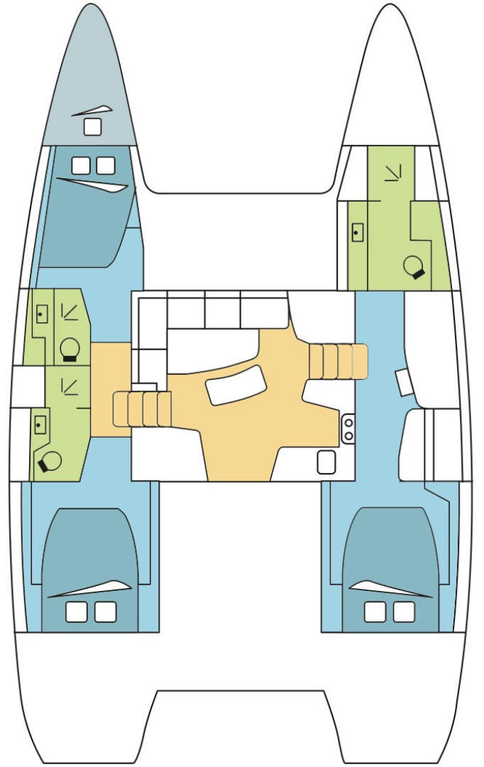 Wynajmij Katamaran z lub bez skippera Lagoon w Parham Town