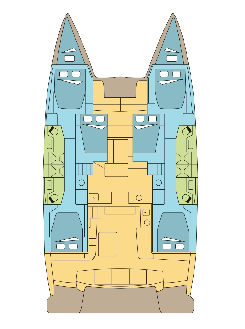 Wynajem łodzi La Paz tanio Lagoon 51