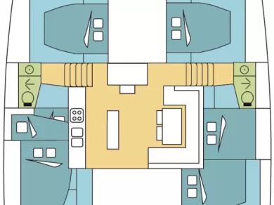 Wynajmij Katamaran z lub bez skippera Lagoon w Donji Seget