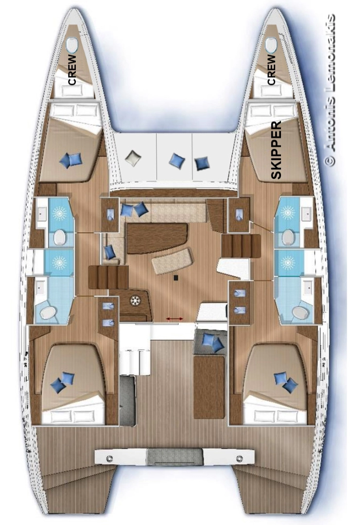 Wynajem Katamaran w Syros (Island) - Lagoon Lagoon 42