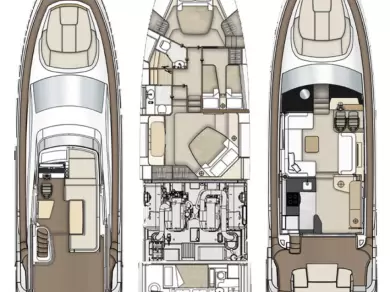 Wynajem Luksusowy jacht w Kaštela - Azimut Azimut 55 Fly