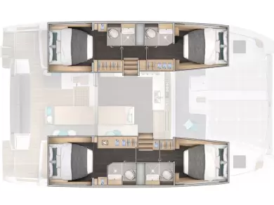 Wynajem Katamaran Lagoon z patentem 