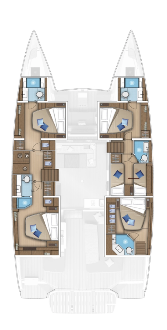 Wynajem łodzi Lagoon Lagoon 55 w Kaštela na SamBoat 