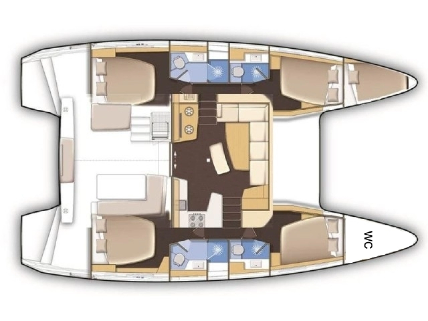 Lagoon Lagoon 42 między profesjonalistami a osobami prywatnymi w Paros (wyspa)