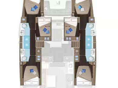 Wynajmij Katamaran z lub bez skippera Lagoon w Alimos