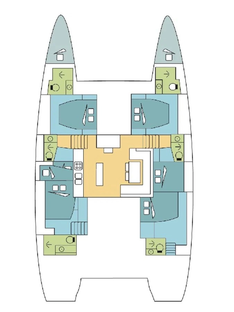 Wynajem Katamaran Lagoon z patentem 