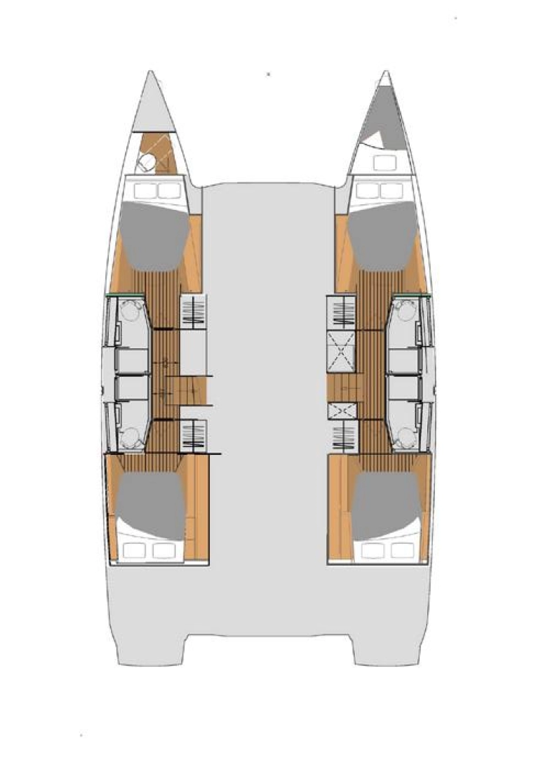 Wynajem Katamaran Fountaine Pajot z patentem 