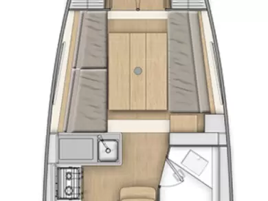 Wynajem Żaglowiec Bénéteau z patentem 