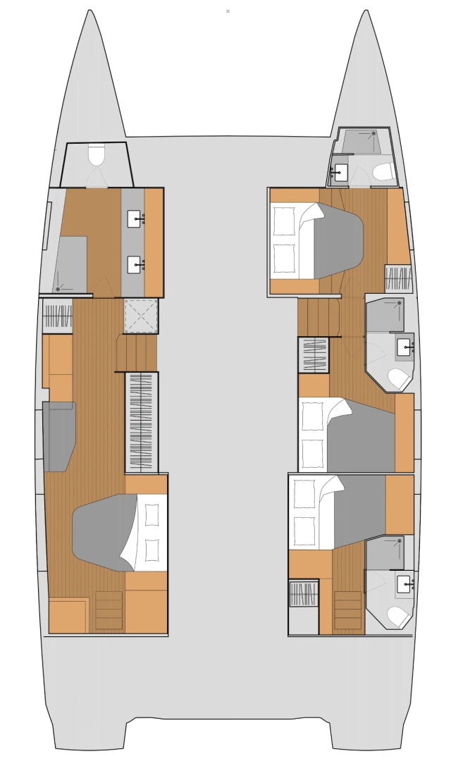 Fountaine Pajot Aura 51 między profesjonalistami a osobami prywatnymi w Annapolis