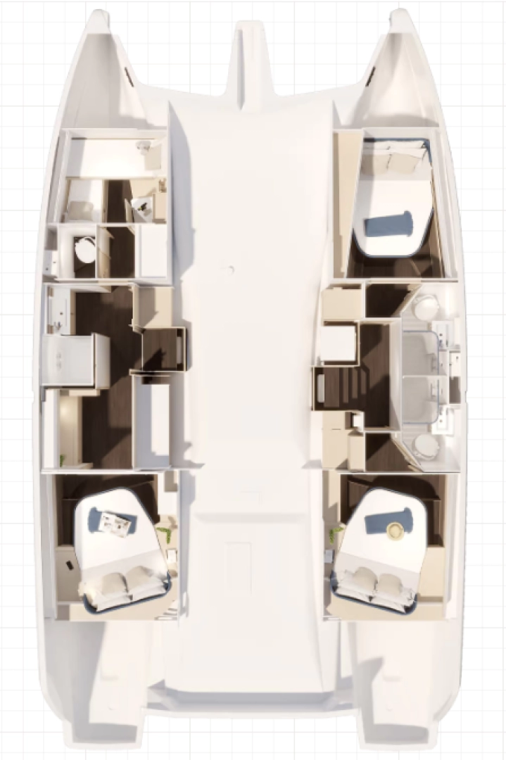 Wynajem łodzi Fountaine Pajot Fountaine Pajot FP 44 Maestro - 3 cab. w Frenchtown na SamBoat 
