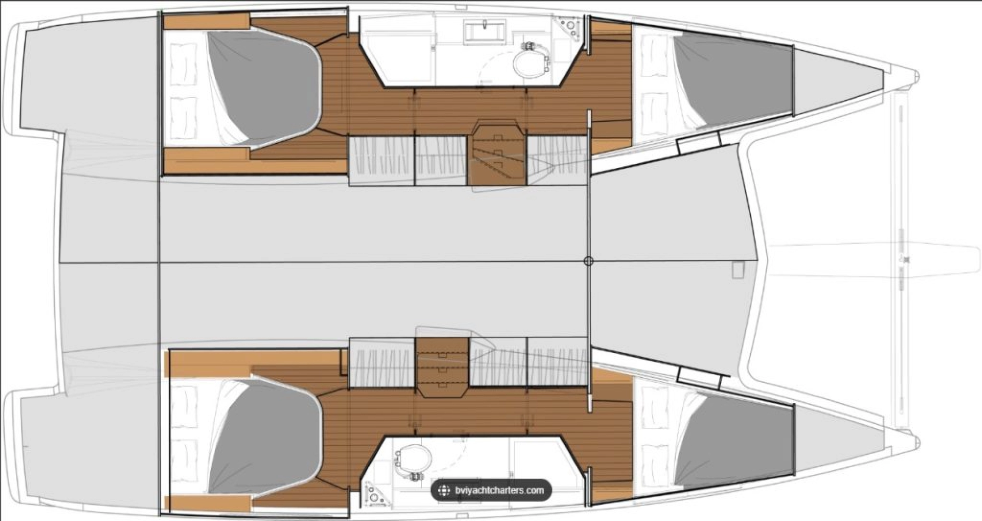 Wynajem Katamaran Fountaine Pajot z patentem 