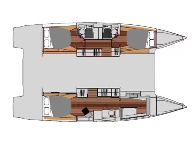 Fountaine Pajot Astrea 42 między profesjonalistami a osobami prywatnymi w Marsylia