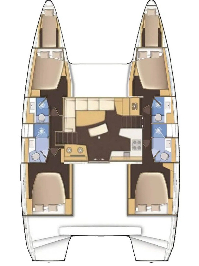 Lagoon Lagoon 42 między profesjonalistami a osobami prywatnymi w Mahé