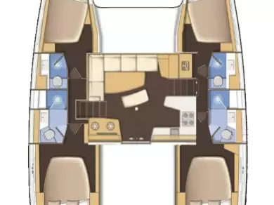 Lagoon Lagoon 42 między profesjonalistami a osobami prywatnymi w Mahé