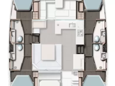 Wynajem Katamaran w South Malé Atoll - Leopard Catamarans / Robertson & Caine Leopard 45 - 3 + 1 cab.