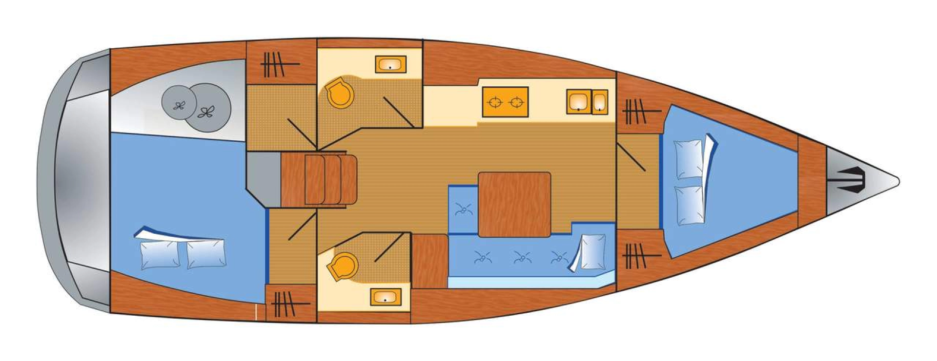 Dufour Dufour 382 Grand Large między profesjonalistami a osobami prywatnymi w Barth