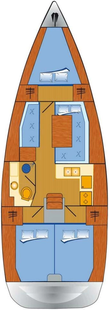 Wynajem Żaglowiec Jeanneau z patentem 