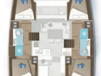 Wynajmij Katamaran z lub bez skippera Lagoon w Paraty