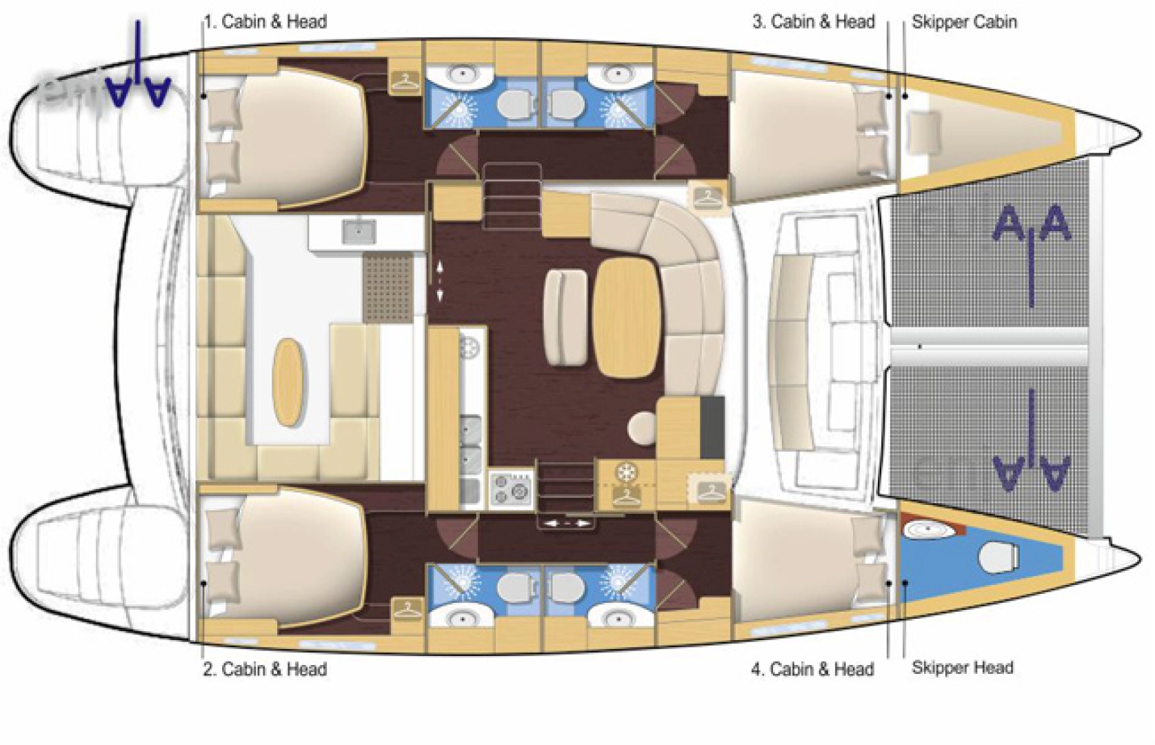 Wynajmij Lagoon Lagoon 440 w San Vincenzo