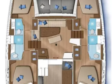 Wynajmij Katamaran z lub bez skippera Lagoon w Preveza