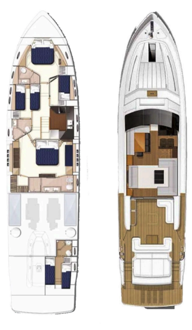 Wynajem Luksusowy jacht w Donji Seget - Princess Princess V78