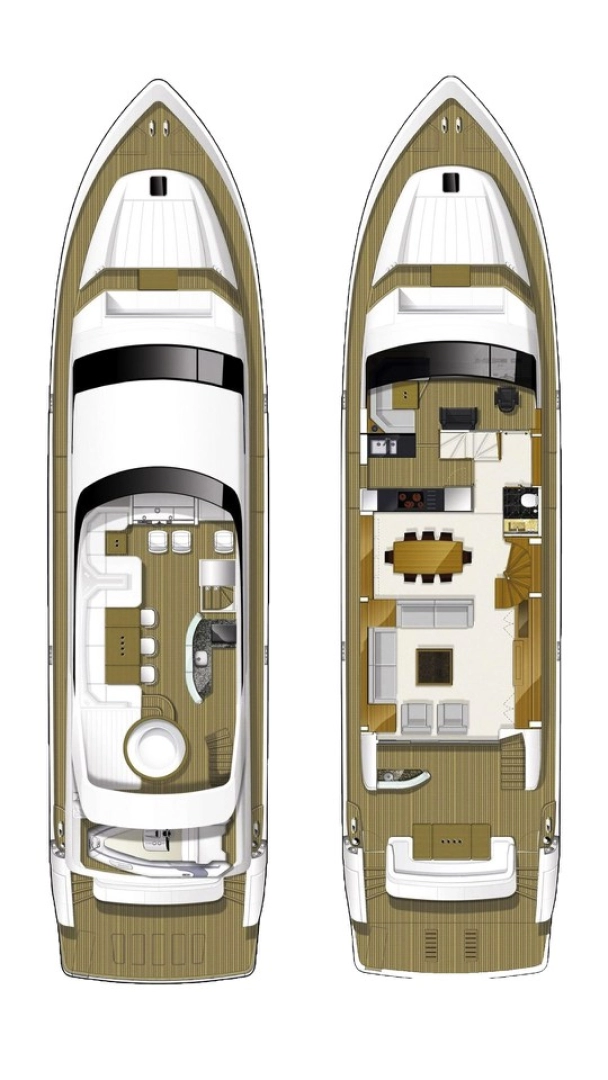Wynajem Luksusowy jacht w Trogir - Princess Princess Y85