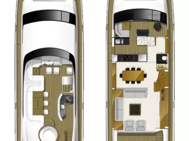 Wynajem Luksusowy jacht w Trogir - Princess Princess Y85