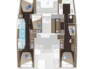 Wynajem Katamaran Lagoon z patentem 